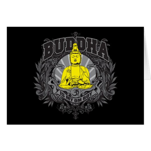 Buddha Is My Om Boy Cards (Front Horizontal)