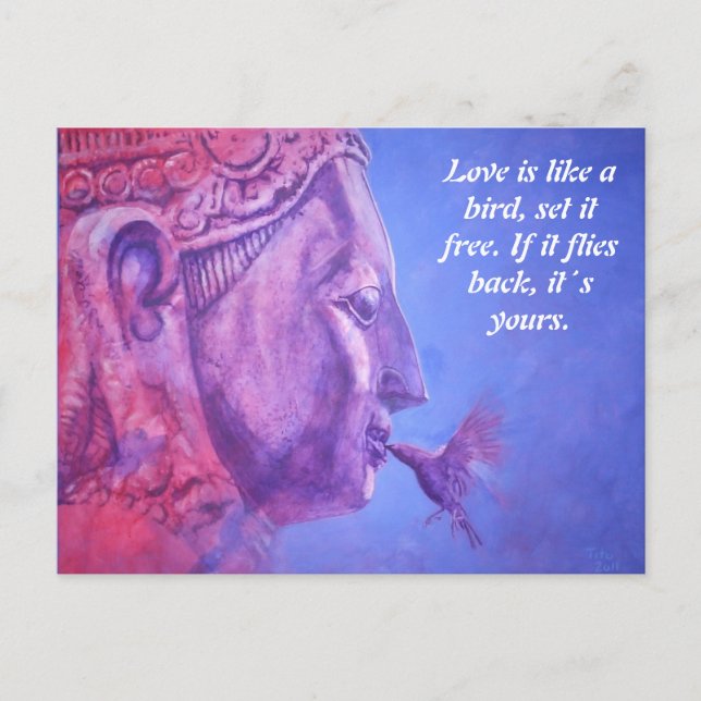 Buddha Kiss Postcard (Front)