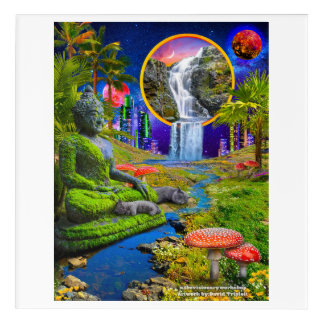 Buddha Kitties Acrylic Print