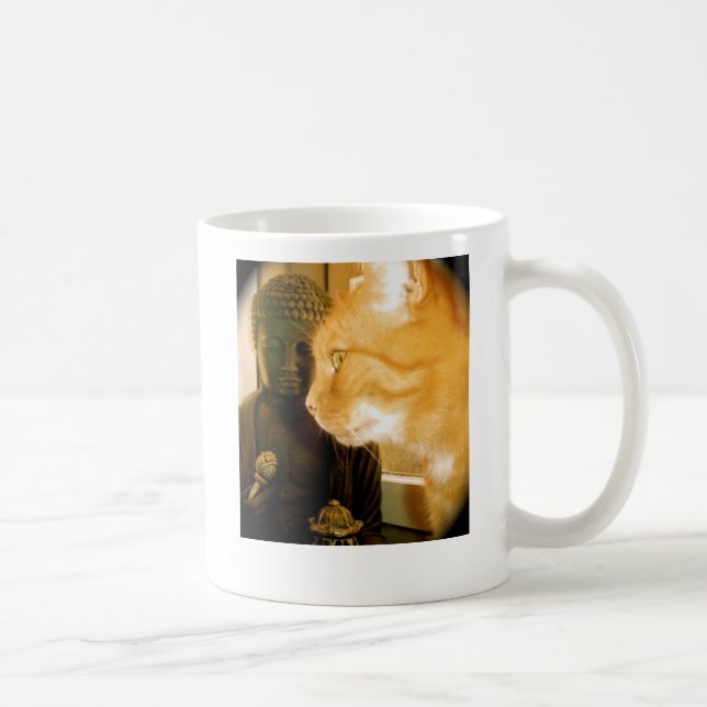 Buddha Kitty Coffee Mug (Right)