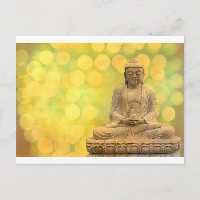 buddha light (yellow) postcard (Front)