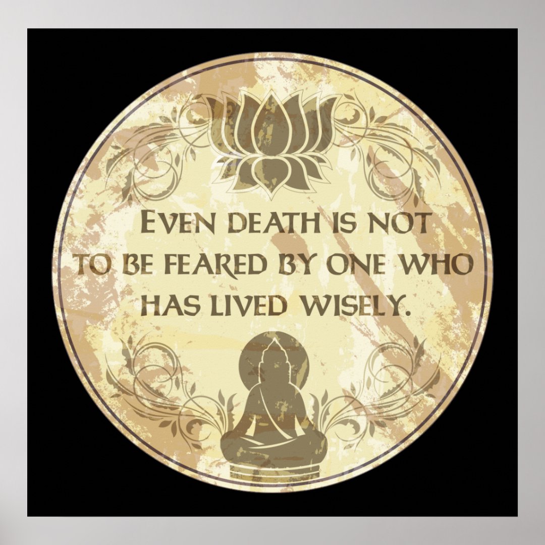 Buddha Live Wisely Poster Zazzle
