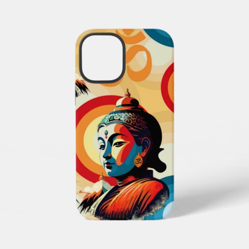 Buddha Lord Retro Pop Art Portrait iPhone 12 Mini Case