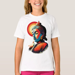 Buddha Lord Retro Pop Art Portrait T-Shirt