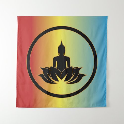 Buddha Lotus Flower Buddhism Zen Spirituality  Tapestry