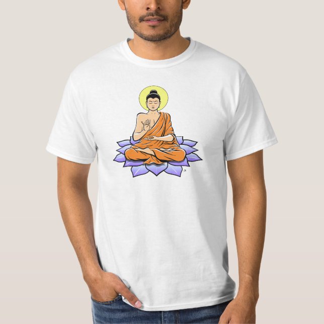 Buddha Lotus Flower T-Shirt (Front)