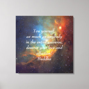 Buddha Love and affection Tulip nebula Canvas Print