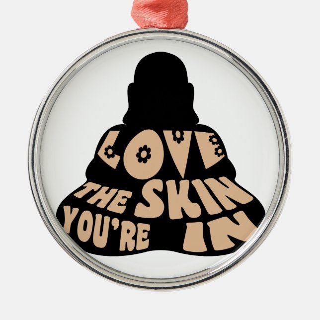 Buddha Love Metal Ornament (Front)