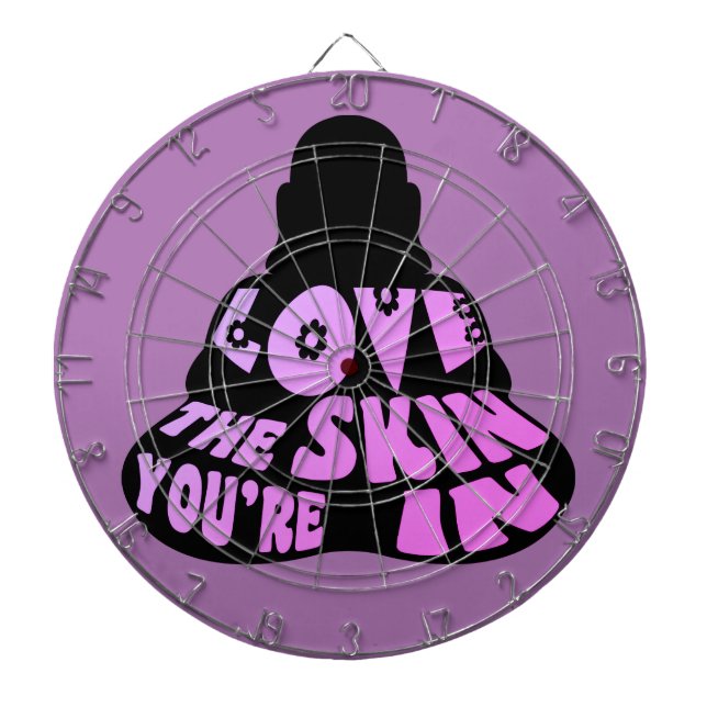 Buddha Love Purple Dart Board (Front)