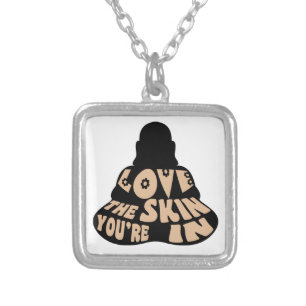 Buddha Love Silver Plated Necklace