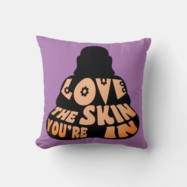 Buddha Love Throw Pillow (Front)