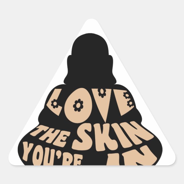 Buddha Love Triangle Sticker (Front)