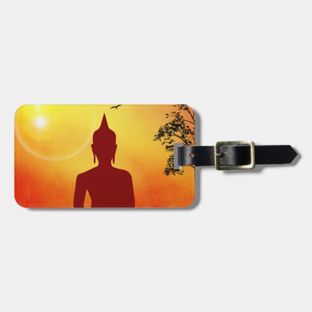 Buddha Luggage Tag (Front Horizontal)