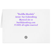 Buddha Mandala Art Cards (Back Horizontal)