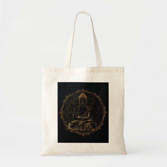Buddha Mandala Tote Bag (Front)