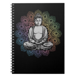 Buddha Mandala Yoga Spiritual Buddhism Notebook