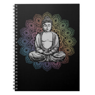 Buddha Mandala Yoga Spiritual Buddhism Notebook