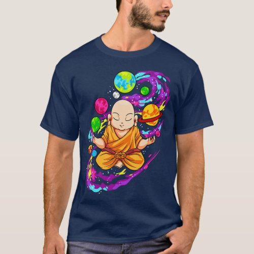 Buddha Meditate Yoga Zen Universe T_Shirt