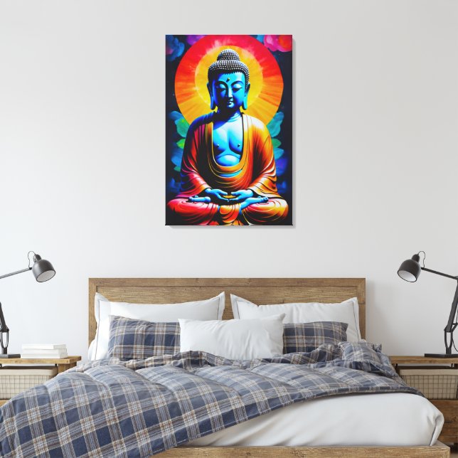 Buddha Meditates  Canvas Print (Insitu(Bedroom))