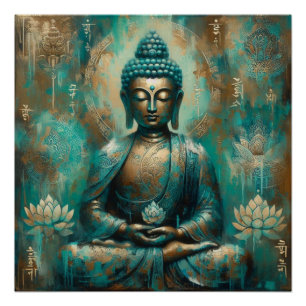 BUDDHA MEDITATING AP #10 POSTER