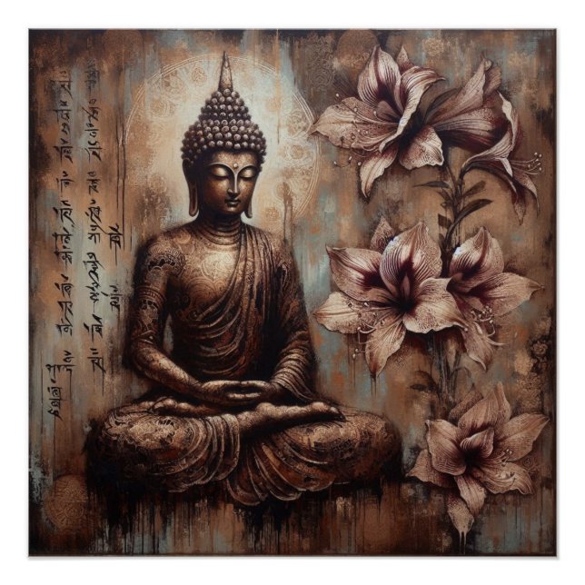 BUDDHA MEDITATING AP #5 POSTER (Front)