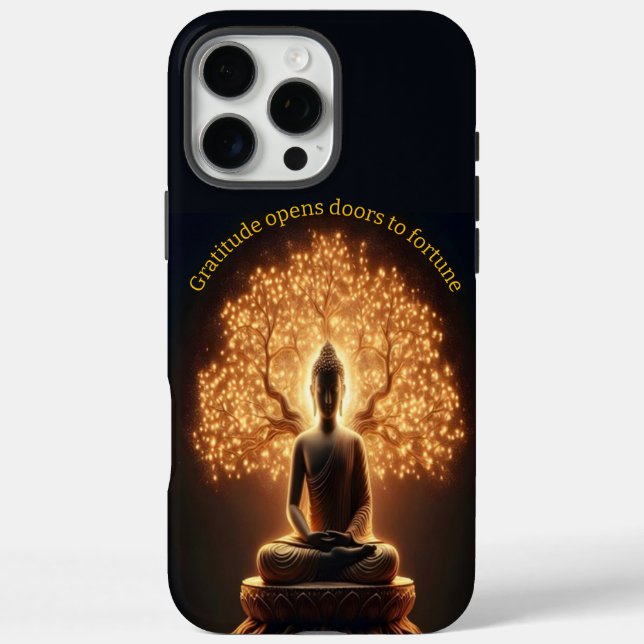 Buddha meditating under a tree Case-Mate iPhone case (Back)