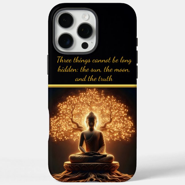 Buddha meditating under a tree Case-Mate iPhone case (Back)