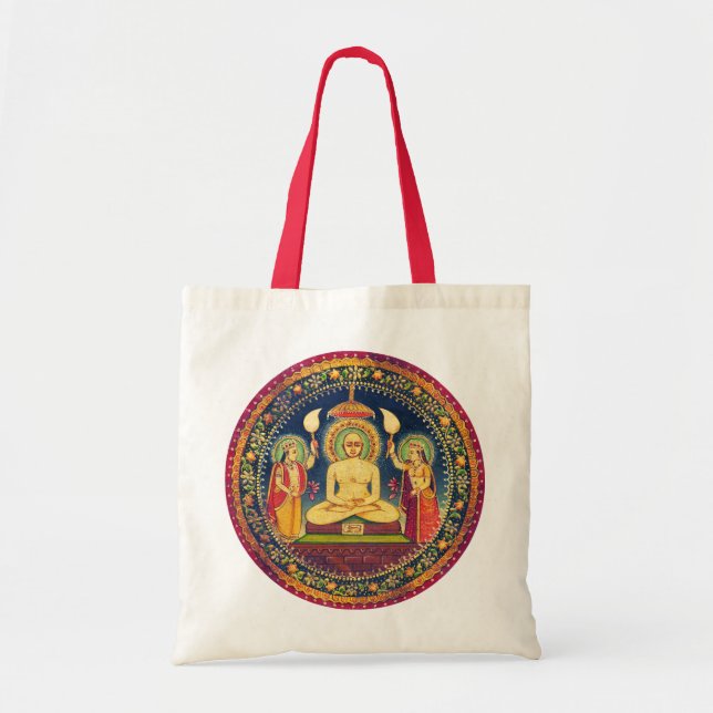 Buddha Meditating with Yoga Tote Bag (Front)