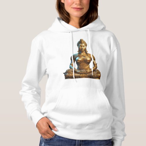 Buddha Meditation Gift Zen Gold Religion Hoodie