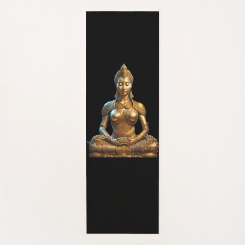 Buddha Meditation Gift Zen Gold Religion Yoga Mat