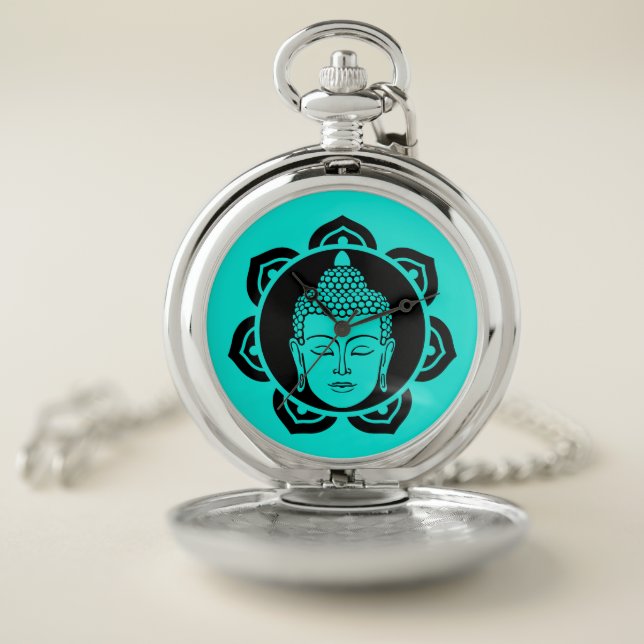 Buddha Meditation Jewelry Pocket Watch (Inside)