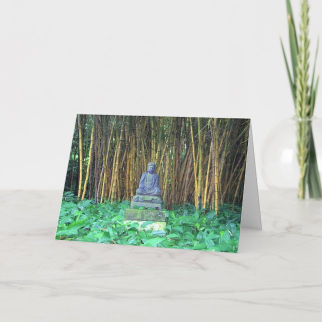 Buddha Meditation - Kauai, Hawaii Card (Front)