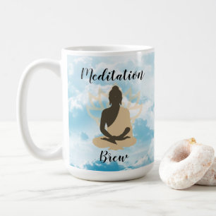 Buddha Meditation Mug in Clouds Meditative