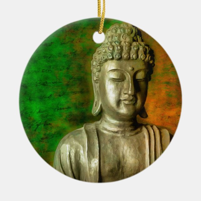 Buddha Mind Ceramic Ornament (Front)
