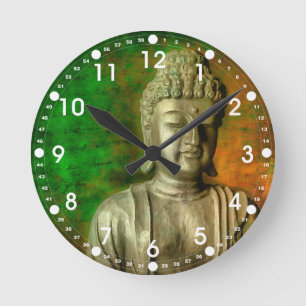 Buddha Mind Round Clock