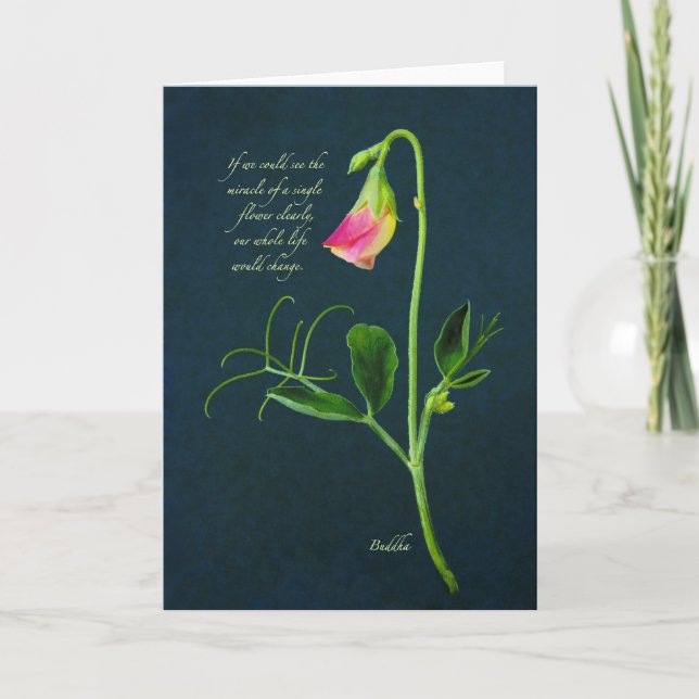 Buddha Miracle Quote Card (Front)