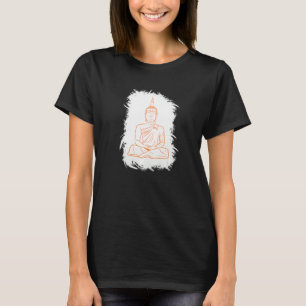 Buddha Monk Namaste Praying Pray Smile Happy Laugh T-Shirt