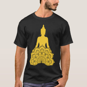 Buddha Monk Namaste Praying Pray Smile Happy Laugh T-Shirt