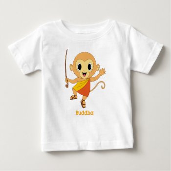 Buddha Monkey™ Baby T-shirt by CUTEbrandsAPPAREL at Zazzle