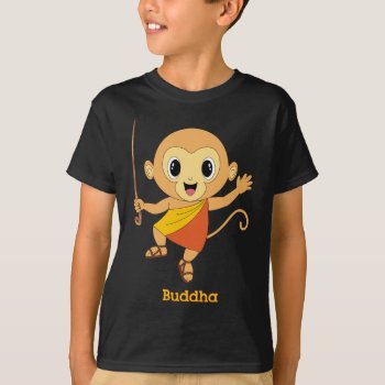 Buddha Monkey™ Clothing T-shirt by CUTEbrandsAPPAREL at Zazzle