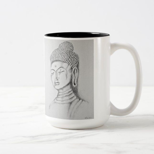 Buddha/Namaste Two-tone Mug (Right)