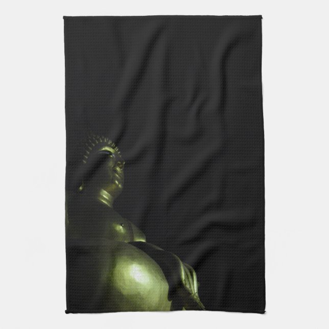 Buddha Night Kitchen Towel (Vertical)