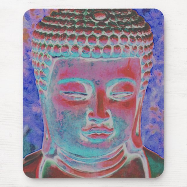 Buddha of the Painted Kaleidoscope Mouse Pad (Front)