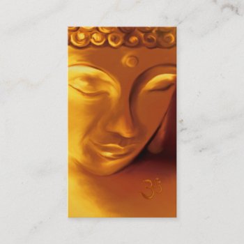 Buddha & Om Business Card by Avanda at Zazzle