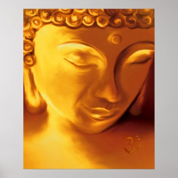 Buddha & Om Poster by Avanda at Zazzle
