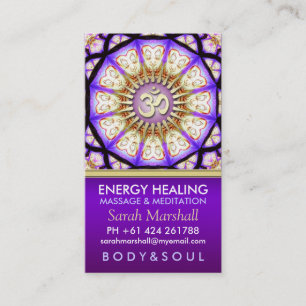 Buddha OM Yoga Meditation Business Card