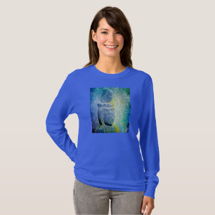 Buddha on blue T-Shirt