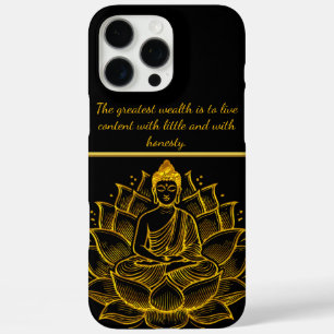 Buddha on Lotus Flower. iPhone 16 Pro Max Case