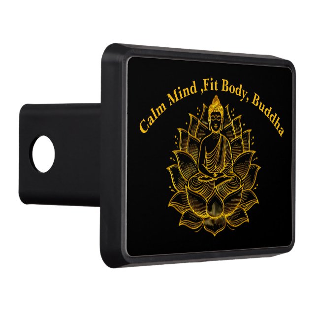 Buddha on Lotus Flower Hitch Cover (Right)