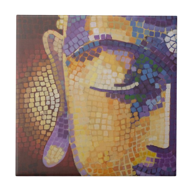 Buddha painting ceramic tile (Front)